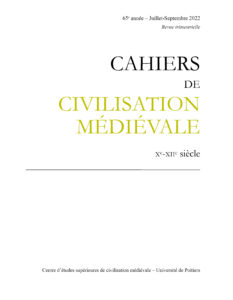 Couverture du numéro 259 des Cahiers de civilisation médiévale